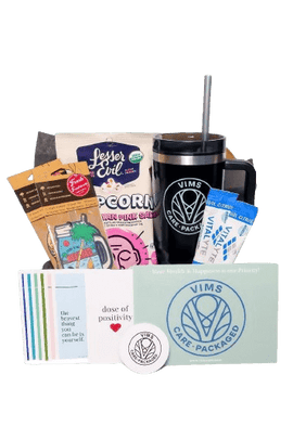 Care Package with assorted wellness products