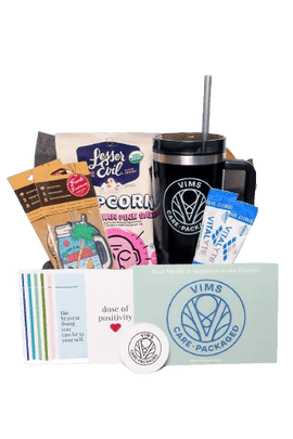 Care Package with assorted wellness products